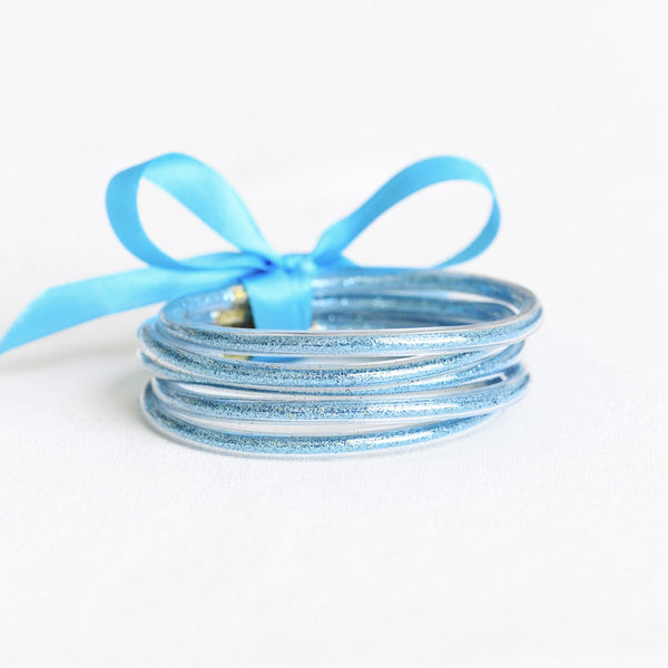 Glitter Jelly Tube Bangle Set