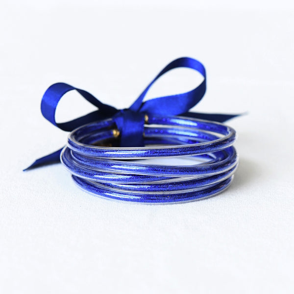 Glitter Jelly Tube Bangle Set