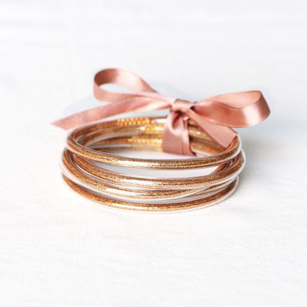 Glitter Jelly Tube Bangle Set