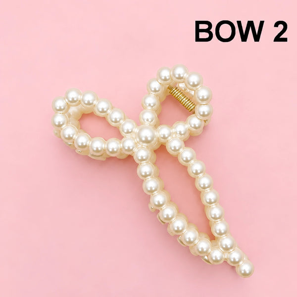 Pearl Hair Claw Clips
