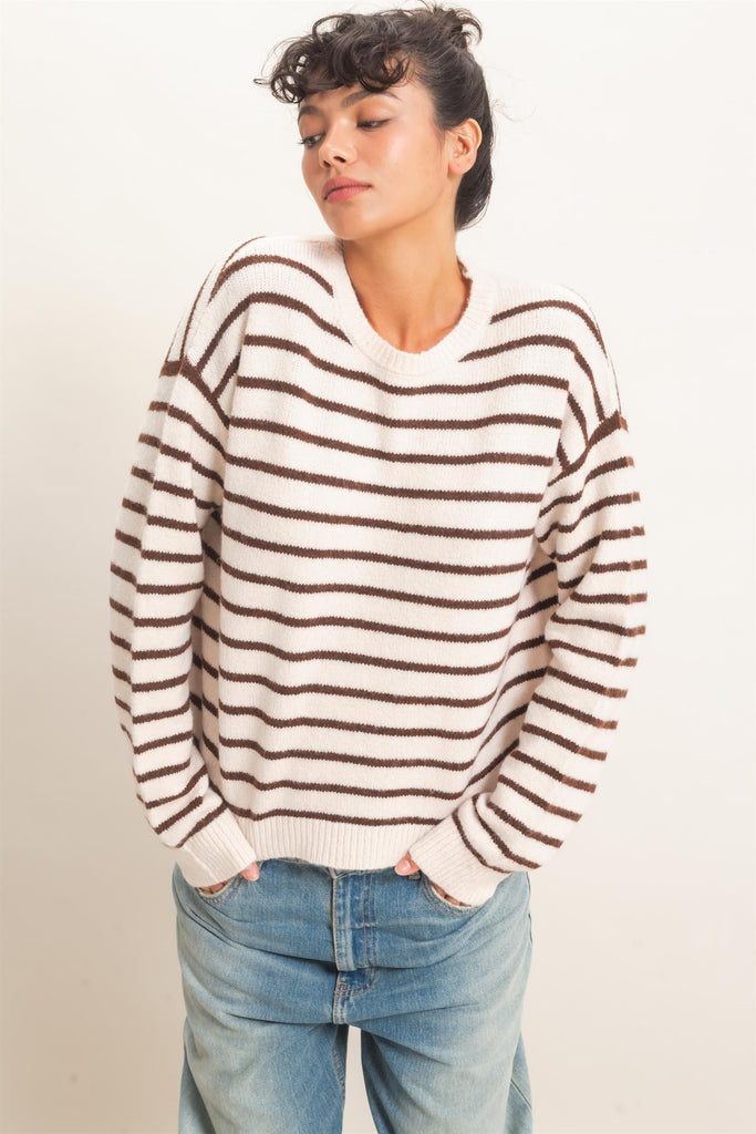 Striped Crew Neck Sweater