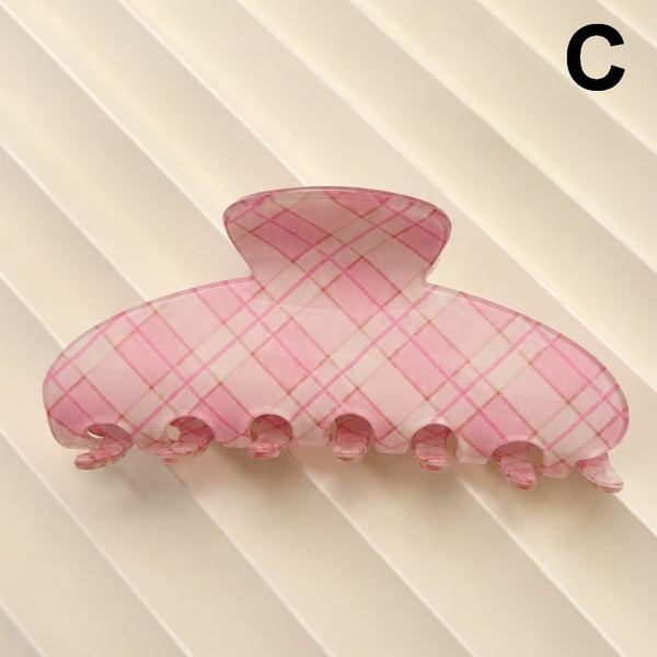 Pastel Plaid & Gingham Hair Claw Clip