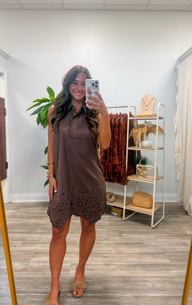 Solid Sleeveless Mini Dress