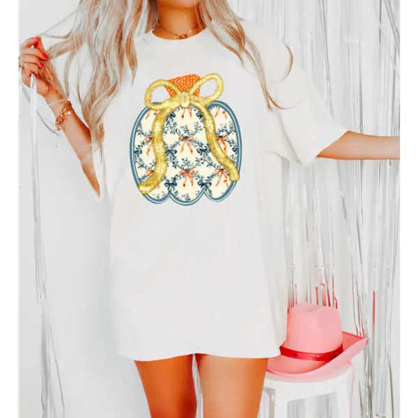 Chinoiserie Coquette Pumpkin Graphic Tee