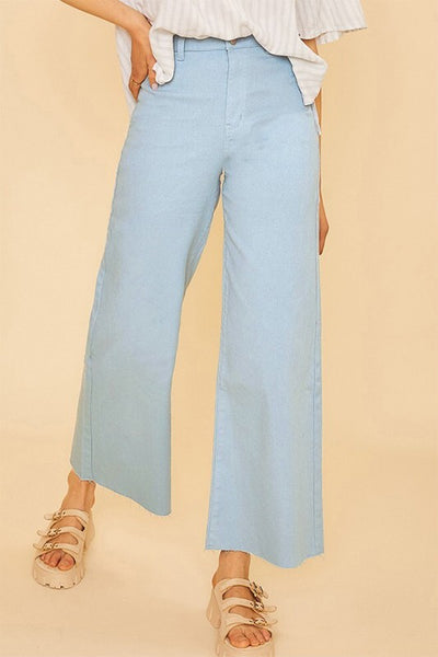 AnnieWear Stretch HR Wide Leg Cropped Jean