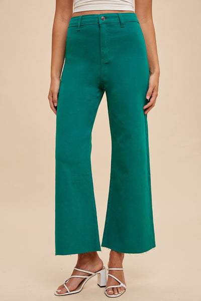 Anniewear HR Wide Leg Cropped Jean
