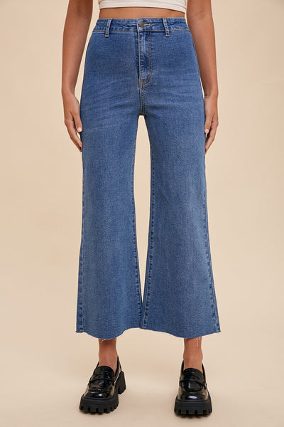Anniewear HR Wide Leg Cropped Jean