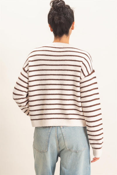 Striped Crew Neck Sweater