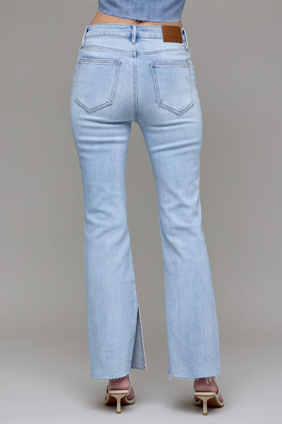 Hidden Clean Side Slit Bootcut