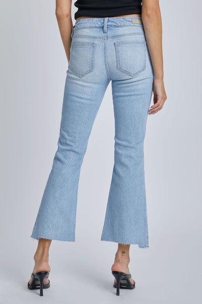 Cello Mid Rise Crop Flare Jean
