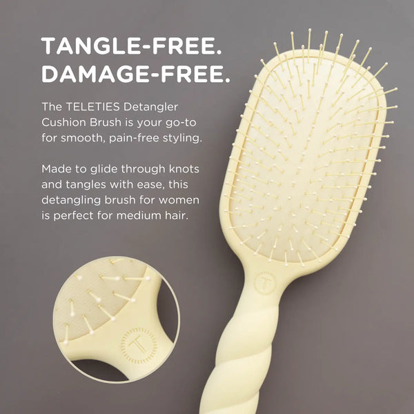 Teleties Detangler Hair Brush For Medium Hair