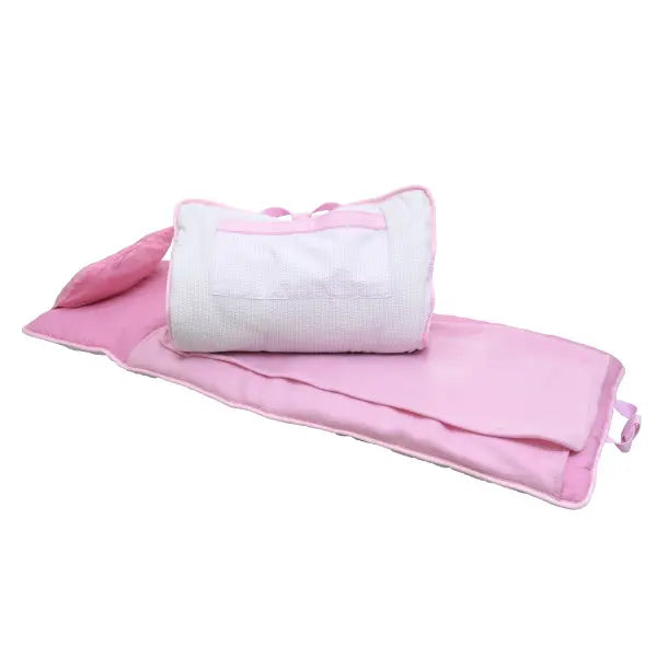 Kid's Pink Seersucker Nap Roll