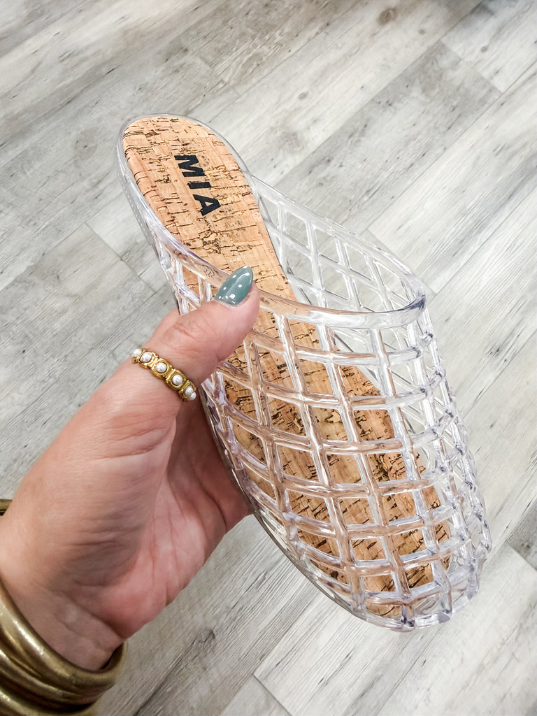 Mia Darby Jelly Cage Flat Sandal