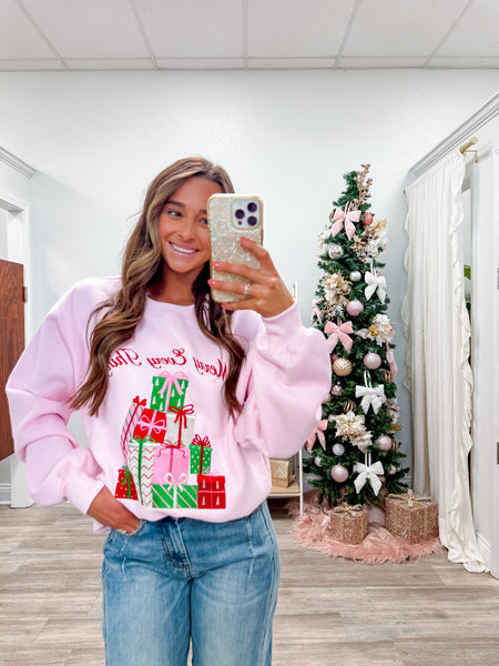 Merry Every Thing Embroidery Sweatshirt
