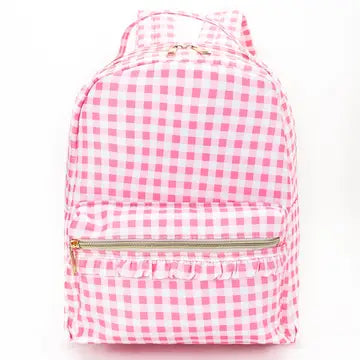 Kids Plaid Backpack