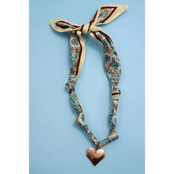 Handcrafted Scarf Interchangeable Charm Necklace