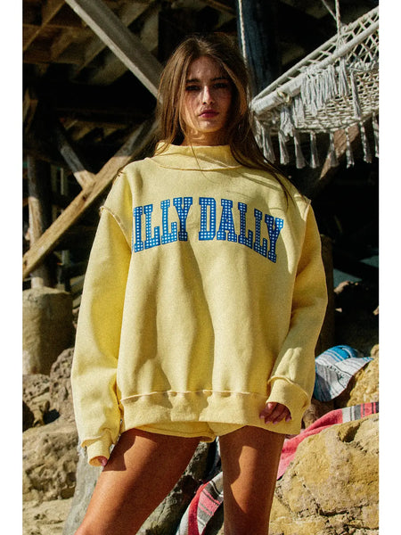 Reversible Mock Neck Sweatshirt