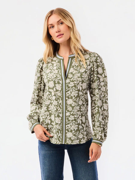 Mary Square Naomi Painted Trillium Top