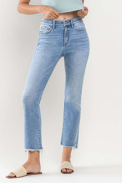 Vervet High Rise Crop Flare Jean