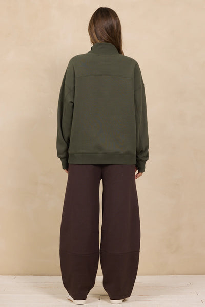 Soft Surf Wash Mockneck Pullover