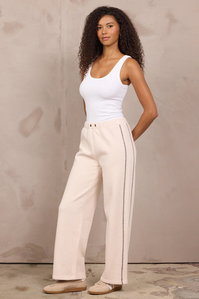 High Waisted Contrast Stitching Pant