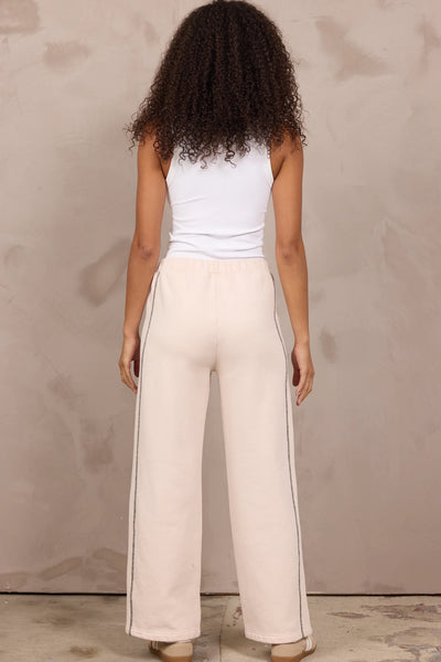 High Waisted Contrast Stitching Pant