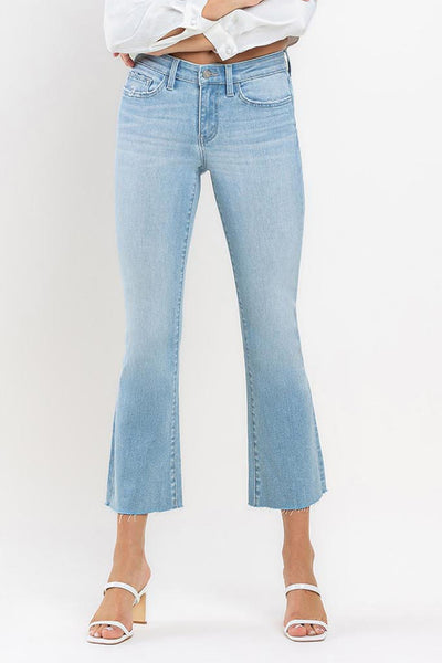 Vervet Mid Rise Ankle Bootcut Jean