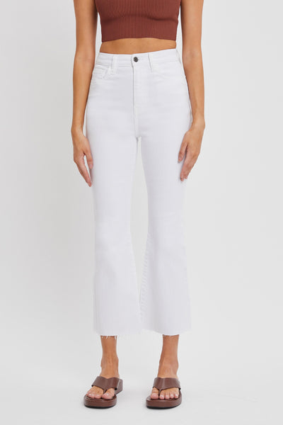 Cello High Rise Crop Flare Jean