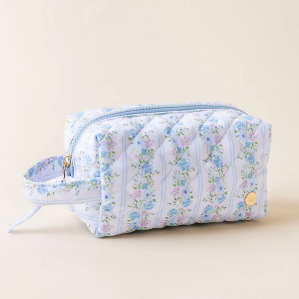 Essentials Quilted Cosmetic Pouch