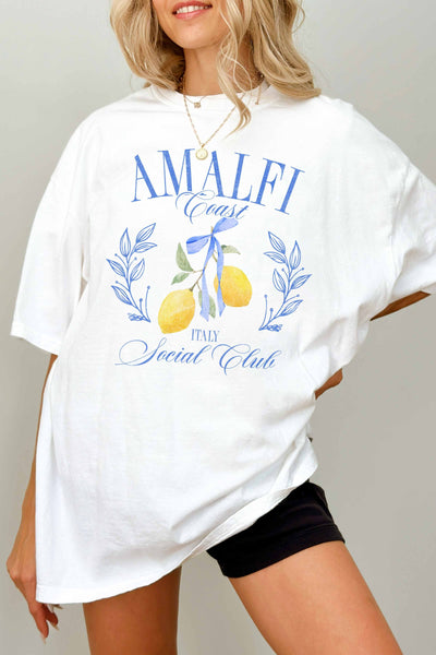 Amalfi Coast Social Club Oversized Graphic Tee