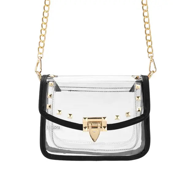 Clear See Thru Shoulder Crossbody Handbag