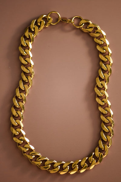 18K Gold Dipped Stainless Steel Chain Necklace