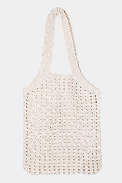 Pointelle Knit Tote Bag