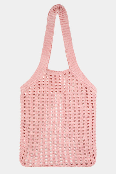 Pointelle Knit Tote Bag