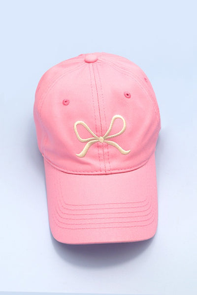 Bow Ribbon Baseball Hat Cap