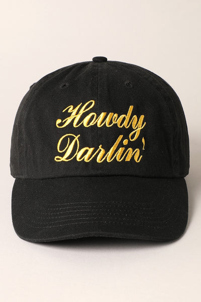 Howdy Darlin' Embroidered Baseball Cap