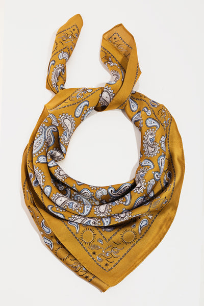 Paisley Pattern Square Scarf