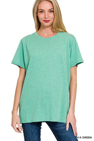 Cotton Boyfriend Round Neck Tee