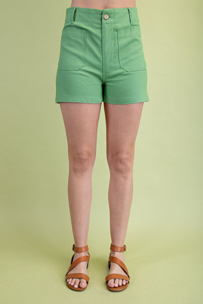 High Waisted Shorts w/ Pockets