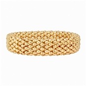 Chain Textured Metal Stretch Bracelet