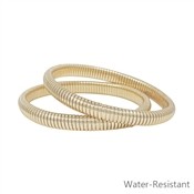 Set of 2 Ribbed Stretch Bracelet