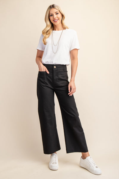 Ankle Cropped Stretchy Pants