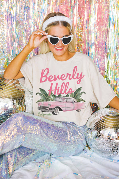 Beverly Hills California Oversized Tee