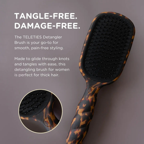 Teleties Detangler Hair Brush For Thick Hair