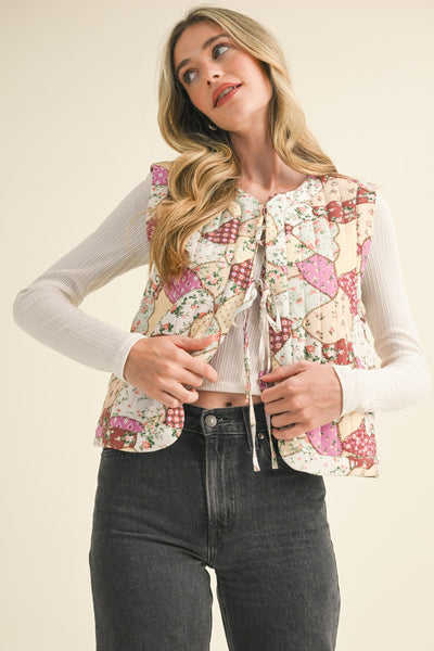 Patchwork Puff Quilted Vest
