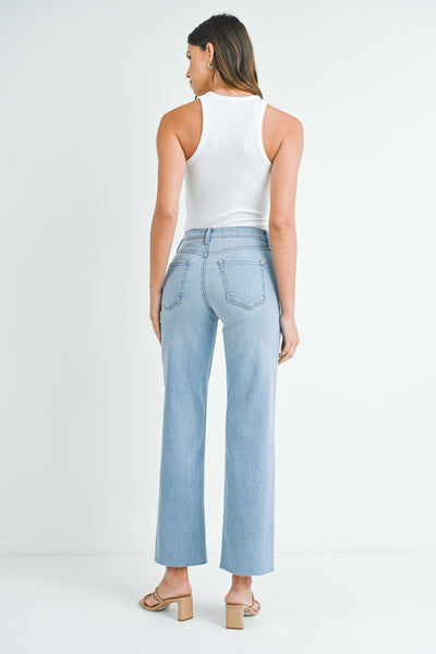 JBD Slim Palazzo W/ Scissor Cut Jean