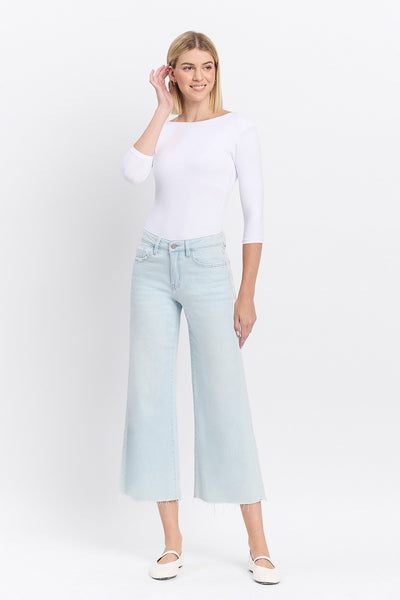 Vervet HR Crop Wide Leg Jeans