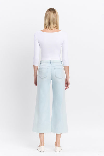Vervet HR Crop Wide Leg Jeans