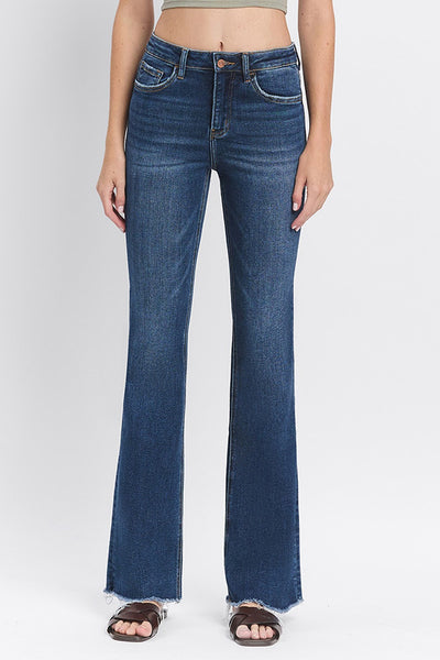 Vervet High Rise Raw Hem Bootcut Jeans