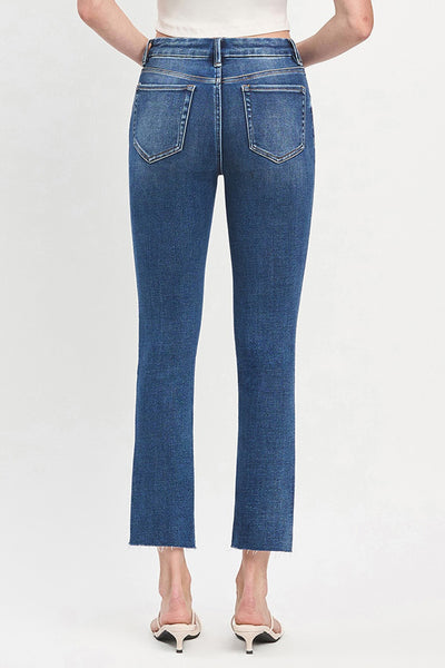 Vervet High Rise Crop Slim Straight Jeans